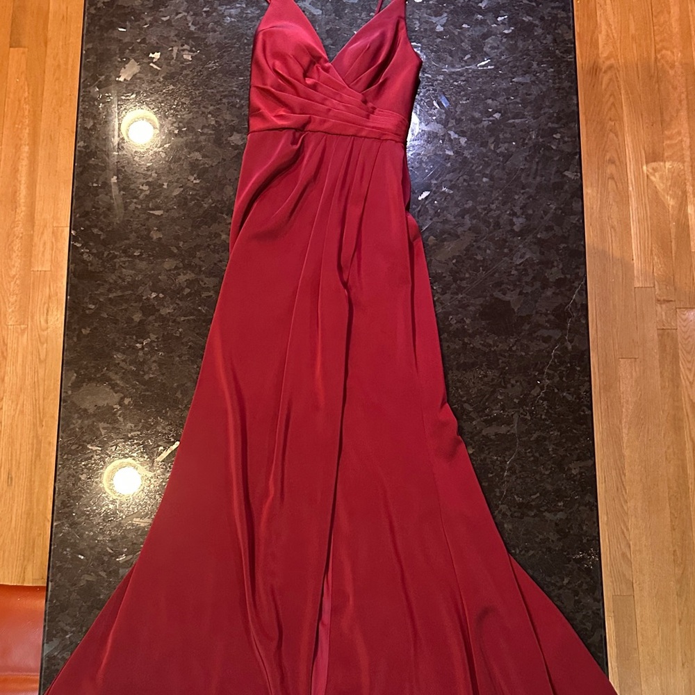 Burgundy Luminescent Formal Dress